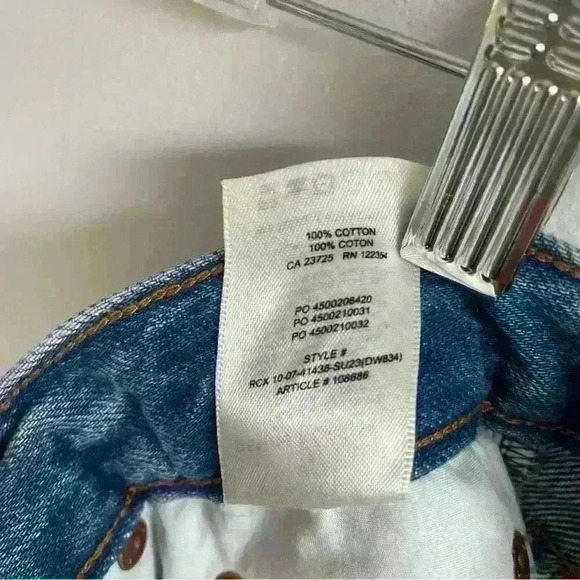 Aritzia Denim Forum  the '90s Halle Denim Skirt High-rise midi size 25 - Picture 9 of 10